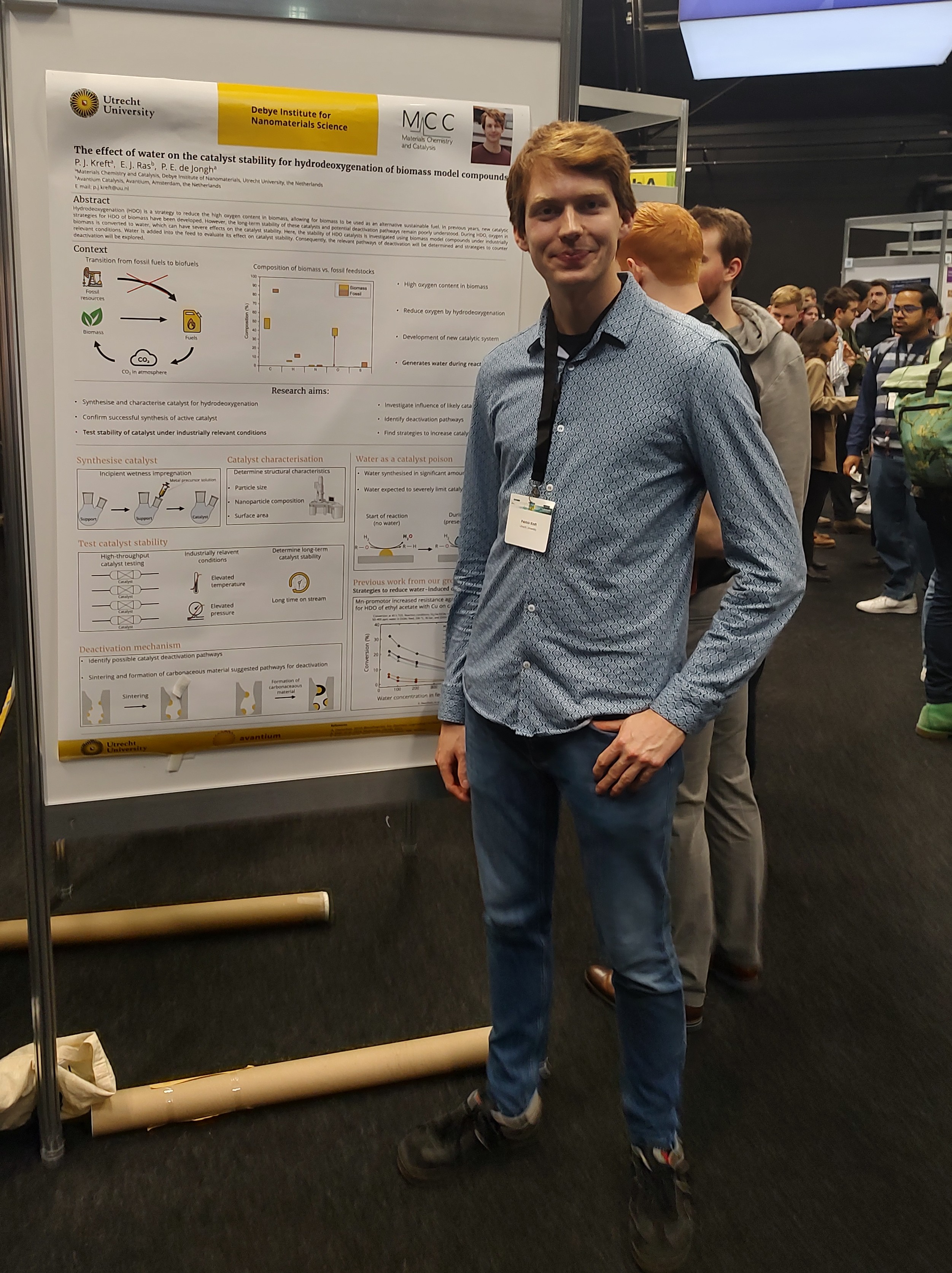 The effect of water on the catalyst stability for hydrodeoxygenation of biomass model compounds